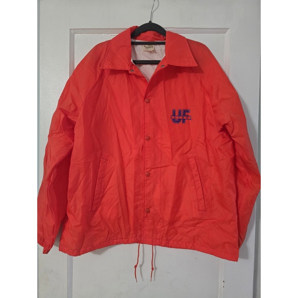 VTG Auburn Sportswear UF Florida Gators Snap-Front Coaches Jacket‎ Sz L USA Rare
